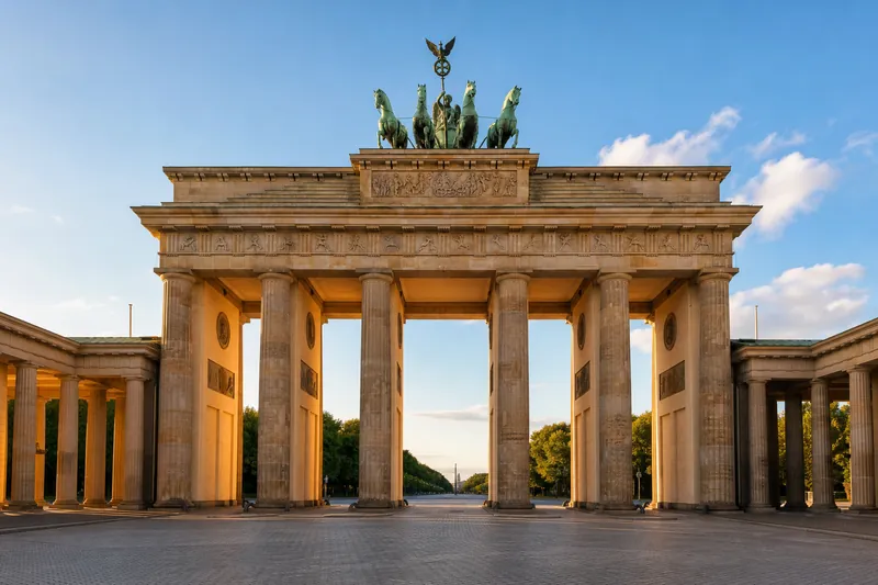 Das Brandenburger Tor am Pariser Platz – Wahrzeichen Berlins.